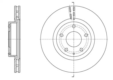 Тормозной диск REMSA для MAZDA 3 (BM) 2.2 D
