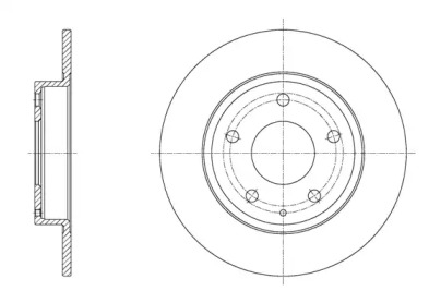 Тормозной диск REMSA для MAZDA 3 (BM) 2.2 D