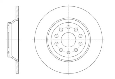 Тормозной диск REMSA для VW TOURAN (5T1) 2.0 TDI