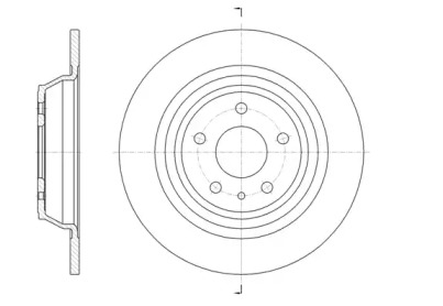 Тормозной диск REMSA для FORD MONDEO V Хэтчбек 2.0 TDCi Bi-Turbo