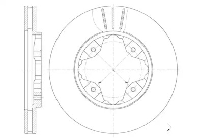 Дисковой тормозной механизм REMSA для HONDA ACCORD IV (CB) 2.0 i 16V (CB3)
