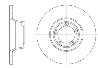 Дисковой тормозной механизм REMSA для FORD TRANSIT Фургон (V_ _) 2.4 D (VVS)