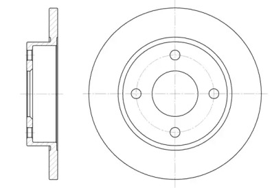 Тормозной диск REMSA для MAZDA 121 III (JASM, JBSM) 1.8 D
