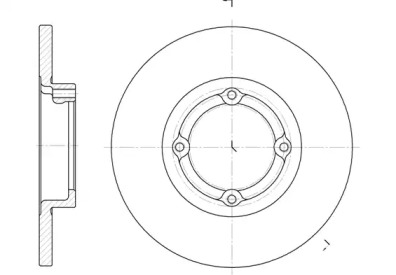 Дисковой тормозной механизм REMSA для CHEVROLET MATIZ (M200, M250) 1.0