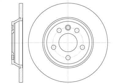 Тормозной диск REMSA для VW TRANSPORTER IV c бортовой платформой/ходовая часть (70XD) 2.5 Syncro