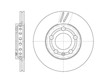 Тормозной диск REMSA для SKODA FABIA I Combi (6Y5) 1.2