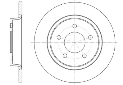 Тормозной диск REMSA для MAZDA 3 седан (BL) 2.0 MZR DISI