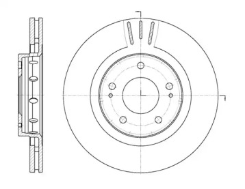 Тормозной диск REMSA для MITSUBISHI OUTLANDER III (GG_W, GF_W, ZJ) 2.2 Di-D 4WD (GF6W)