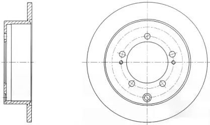 Дисковой тормозной механизм REMSA для CHRYSLER SEBRING купе (FJ) 2.5 LE