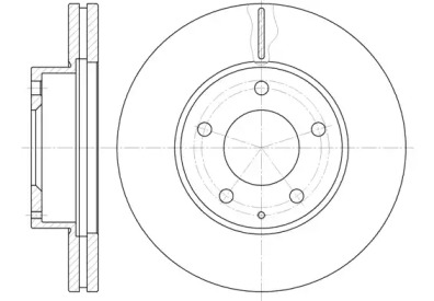 Тормозной диск REMSA для MAZDA MPV I (LV) 3.0 i V6