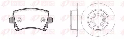Комплект тормозов REMSA для VW CADDY III Variant (2KB, 2KJ, 2CB, 2CJ) 1.6