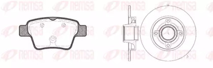 Комплект тормозов REMSA для PEUGEOT 207 CC (WD_) 1.6 16V