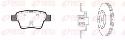 Комплект тормозов REMSA для PEUGEOT 207 CC (WD_) 1.6 HDi