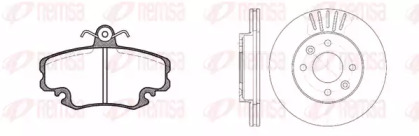 Дисковой тормозной механизм REMSA для RENAULT CLIO I (B/C57_, 5/357_) 1.4