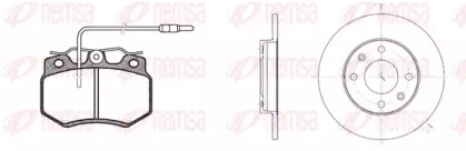 Комплект тормозов REMSA для PEUGEOT 205 I (741A/C) 1.7 Diesel
