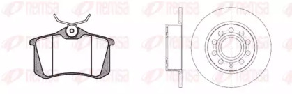 Комплект тормозов REMSA для VW CADDY III Variant (2KB, 2KJ, 2CB, 2CJ) 2.0 TDI 4motion