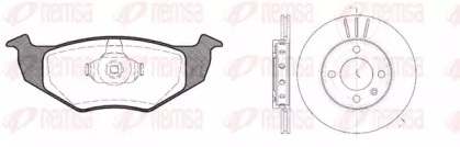 Комплект тормозов REMSA для VW POLO (6N1) 64 1.9 D