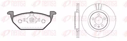 Дисковой тормозной механизм REMSA для VW BORA Variant (1J6) 1.9 TDI 4motion