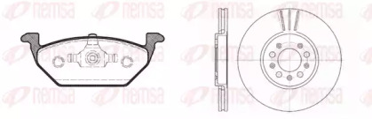 Комплект тормозов REMSA для VW POLO (6R, 6C) 1.2 TSI