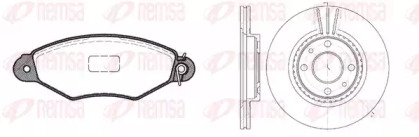 Дисковой тормозной механизм REMSA для NISSAN KUBISTAR (X76) 1.5 dCi