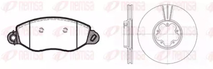 Комплект тормозов REMSA для FORD TRANSIT c бортовой платформой/ходовая часть (FM_ _, FN_ _) 2.0 DI (F_E_, F_F_)