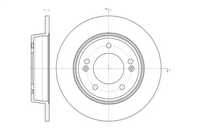 Тормозной диск REMSA для KIA SOUL II (PS) 1.6 GDI