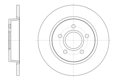 Тормозной диск REMSA для FORD FOCUS III седан 1.6 Ti