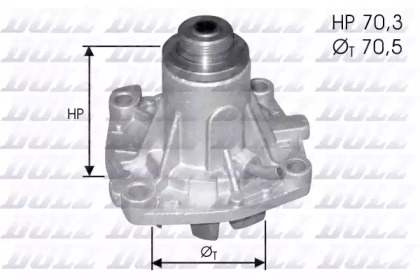 Водяной насос / прокладка DOLZ для ALFA ROMEO 164 (164_) 2.5 TD (164.A1A)
