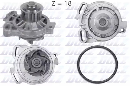 Водяной насос DOLZ для VW TRANSPORTER IV c бортовой платформой/ходовая часть (70XD) 2.4 D