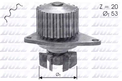 Водяной насос / прокладка DOLZ для PEUGEOT 405 I (15B) 1.4