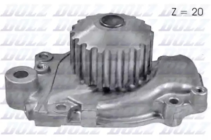 Водяной насос DOLZ для HONDA CRX I (AF, AS) 1.6 i 16V (AS)