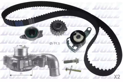 Водяной насос / прокладка DOLZ для FORD ESCORT '95 Фургон (AVL) 1.8 D