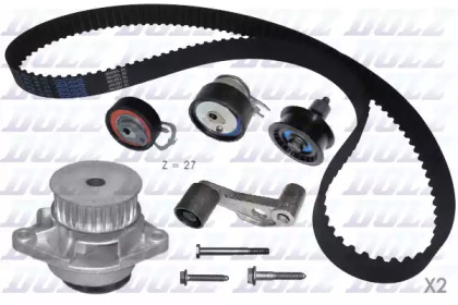 Комплект ремней ГРМ DOLZ для VW BORA Variant (1J6) 1.4 16V