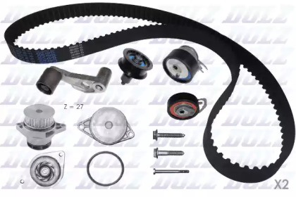Комплект ремней ГРМ DOLZ для VW BORA Variant (1J6) 1.6 FSI