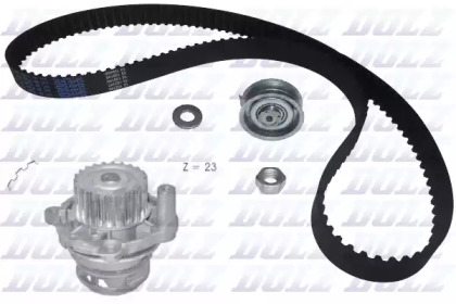 Комплект ремней ГРМ DOLZ для VW MULTIVAN V (7HM, 7HN, 7HF, 7EF, 7EM, 7EN) 2.0