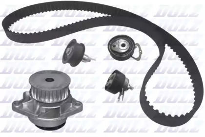 Комплект ремней ГРМ DOLZ для VW POLO (6R, 6C) 1.4 BiFuel