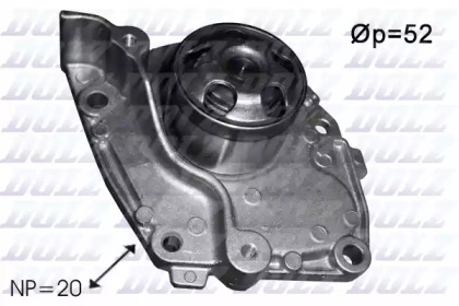 Водяной насос / прокладка DOLZ для NISSAN PRIMERA Hatchback (P12) 1.9 dCi