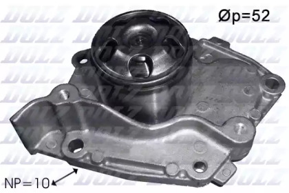 Водяной насос / прокладка DOLZ для NISSAN PRIMERA Hatchback (P12) 1.9 dCi