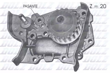 Водяной насос DOLZ для RENAULT MEGANE I (BA0/1_) 1.4 e (BA0E, BA0V)