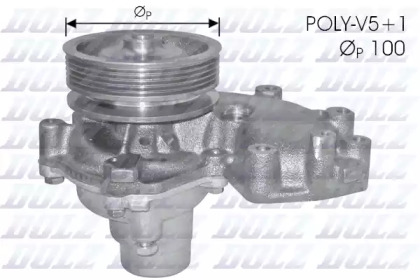 Водяной насос DOLZ для ALFA ROMEO 146 (930_) 1.9 TD (930.B4A)