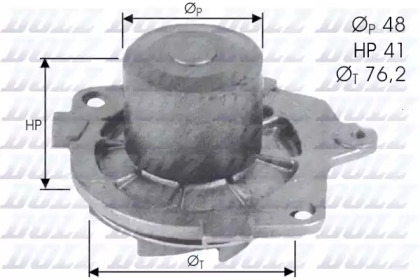 Водяной насос DOLZ для ALFA ROMEO 146 (930_) 1.9 JTD (930.B4B)