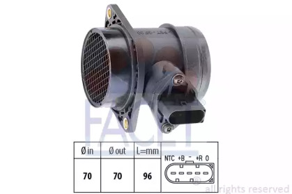 Датчик контроля массы / объема воздуха FACET для VW MULTIVAN V (7HM, 7HN, 7HF, 7EF, 7EM, 7EN) 2.0