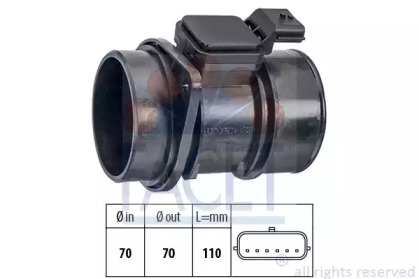 Датчик контроля массы / объема воздуха FACET для NISSAN PRIMASTAR Фургон (X83) 1.9 dCi 100