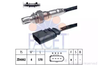 Датчик / зонд FACET для VW POLO (6R, 6C) 1.4 BiFuel