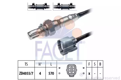 Лямбда-зонд FACET для HONDA CIVIC VII купе (EM2) 1.6 i