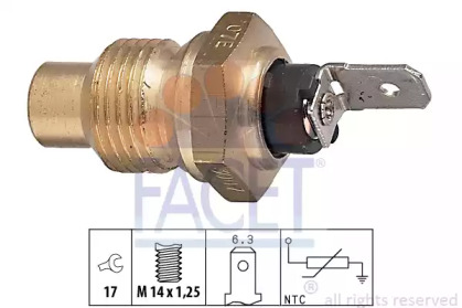 Система охлаждения FACET для PEUGEOT 205 I (741A/C) 1.7 Diesel