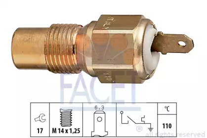 Система охлаждения FACET для PEUGEOT 205 I (741A/C) 1.7 Diesel