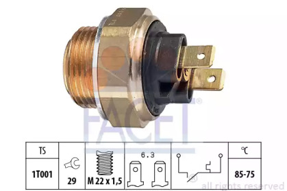 Выключатель / датчик FACET для ALFA ROMEO 164 (164_) 3.0 i.e. QV (164.AG)