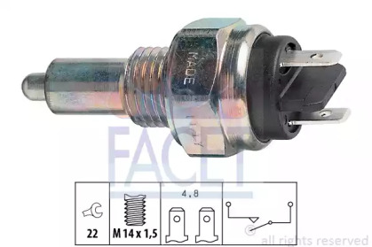 Выключатель / реле / блок управления освещения FACET для PEUGEOT 205 I (741A/C) 1.7 Diesel