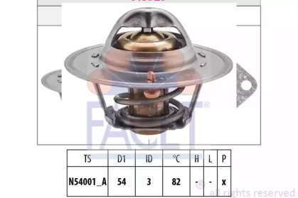 Термостат FACET для NISSAN 200 SX (S13) 1.8 Turbo